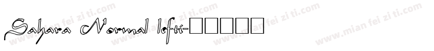 Sahara Normal lefti字体转换